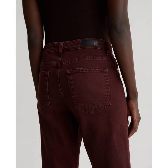 NEW AG JEANS high rise kinsley jeans in dark plum - Picture 5 of 6